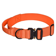 Tactical Dog Collar with Control Handle - Heavy Duty Nylon Military Dog Collar - Adjustable Large Dog Collar with Quick-Release Metal Buckle