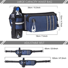 Bungee Waist Dog Leash – Hands‑Free Running & Walking Belt with Fanny Pack, Shock‑Absorbing Lead for Medium & Large Dogs