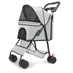 High Quality Pet Stroller Teddy Cat and Dog Stroller Small Lightweight Foldable Outdoor Stroller Suitable for Outdoor Activities