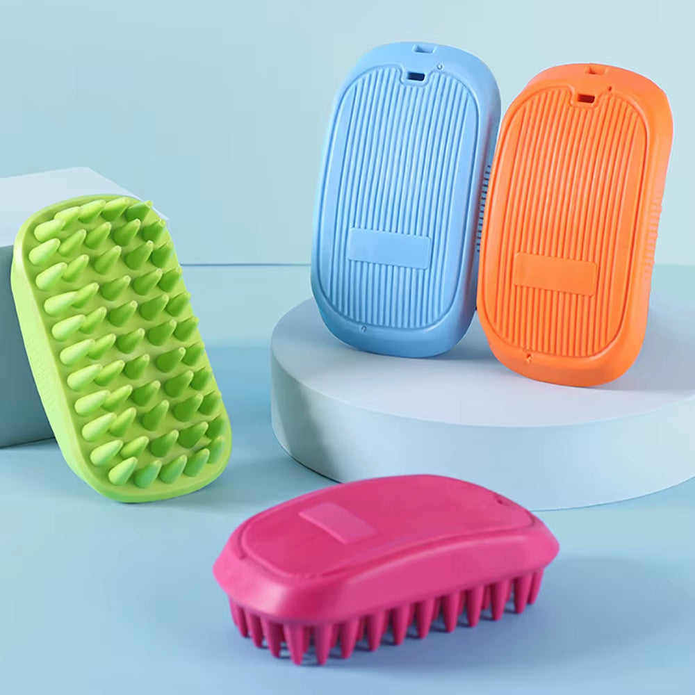 1Pcs Pet Bath Brush Rubber Comb Hair Removal Brush Pet Dog Cat Grooming Cleaning Glove Massage Pet Hair Care Tool