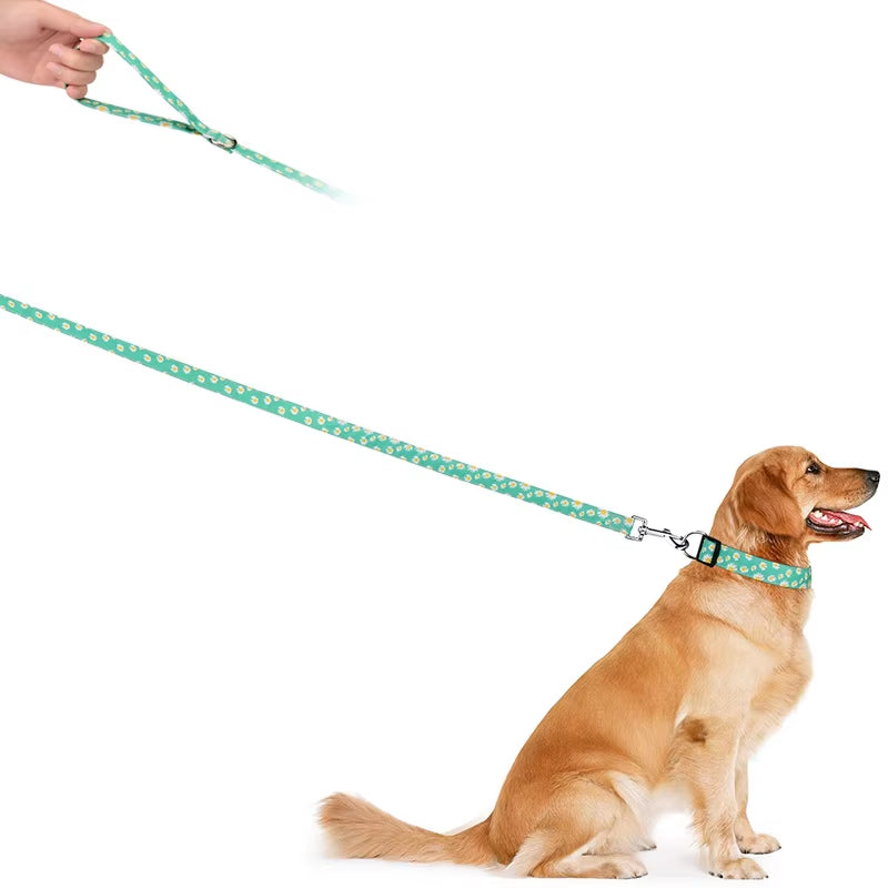 Flower Pattern Pet Leashes Dog Leash Small Cat Puppy Outdoor Walking Running Lead Rope Fashion Durable for Small Big Medium Dogs