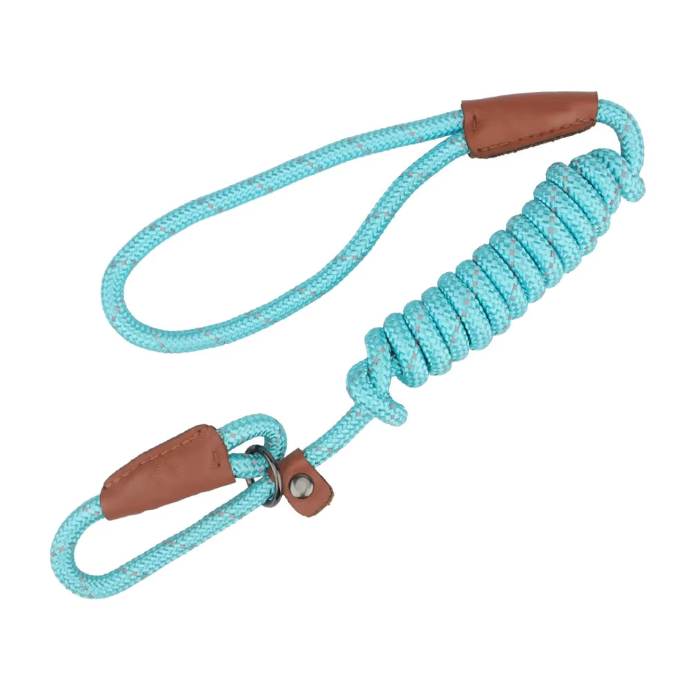 P Shape Pet Leashes Reflective Dog Leashes Pet round Rope Outdoor Training Walk Supplies for Small Medium Big Dog