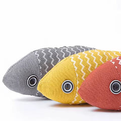 Cat Toy Simulation Fish Cat Mint Toy Tear Resistant and Wear-Resistant Cat Chew Toy Cat Pillow Cat Sports Kick Toy