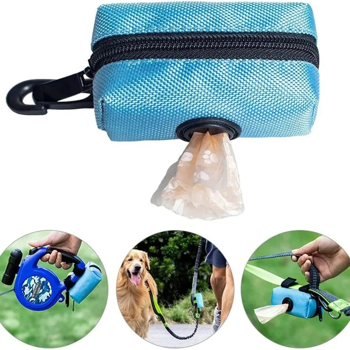 New Dog Poops Bags Holder Pet Bags Dispenser Container for Dog Bags Dispenser Dog Poop Collector GQJ02