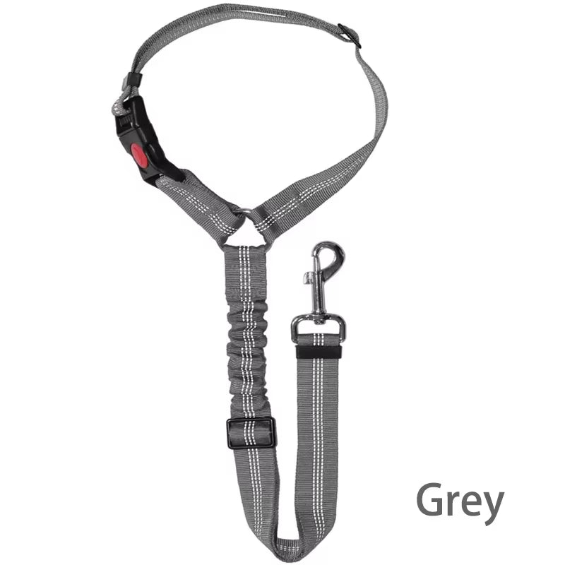 New Solid Two-In-One Pet Car Seat Belt - Adjustable
