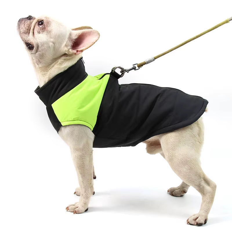 Pet Waterproof Warm Large Dog Vest Cat Puppy Ski Winter Warm Dog Clothes Waterproof Pet Vest Zipper Jacket