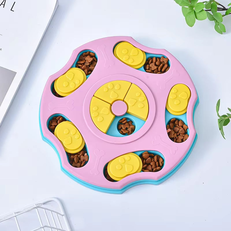 Eating Bowl Cat Dogs Food Games Dog Puzzle Toys Slow Feeder Interactive Increase IQ Food Dispenser Non-Slip Slowly