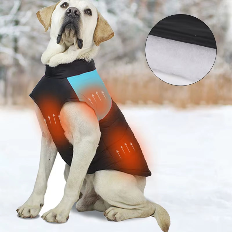 Pet Waterproof Warm Large Dog Vest Cat Puppy Ski Winter Warm Dog Clothes Waterproof Pet Vest Zipper Jacket