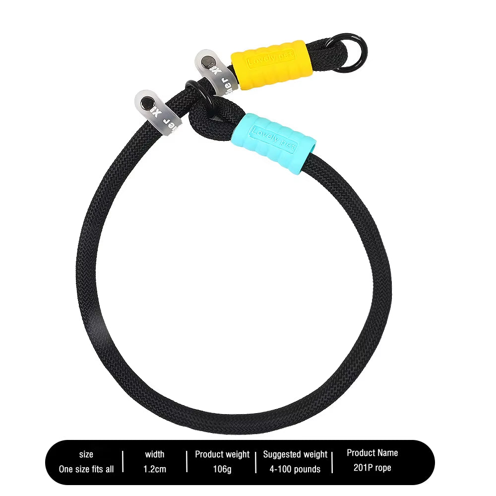 New Pet P-Chain Explosion-Proof Punching anti Slip Wear-Resistant Cotton Candy Traction Rope for Walking Dog