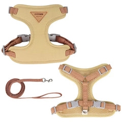 Breathable Puppy Harness & Leash Set for Small Dogs & Cats