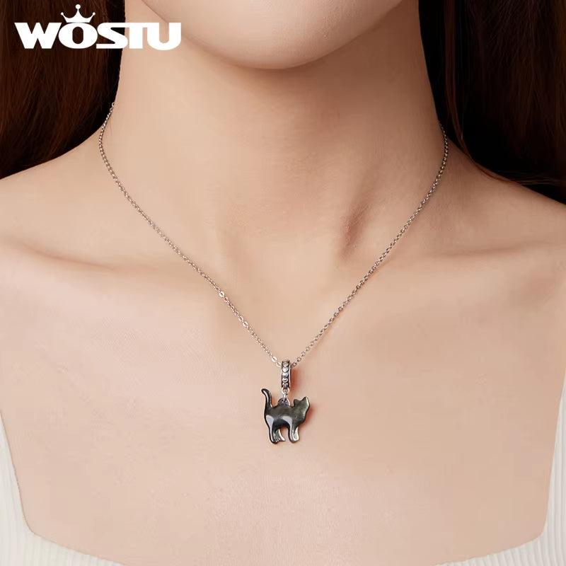 Cat Shaped Pendants For Bracelet & Necklace