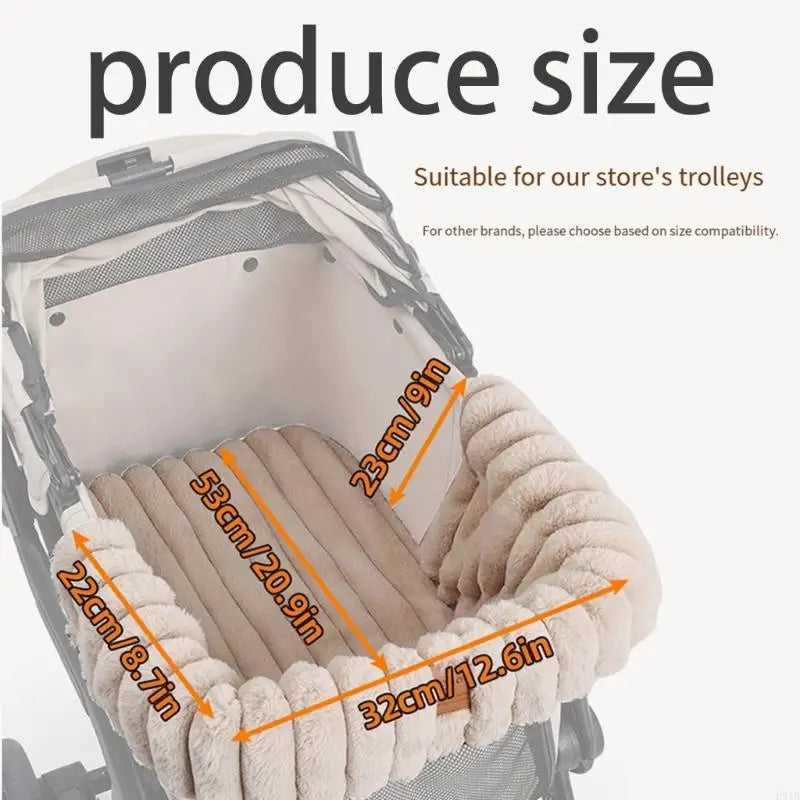 Pet Stroller Cushion – Soft Removable Mat for Dog & Cat Strollers