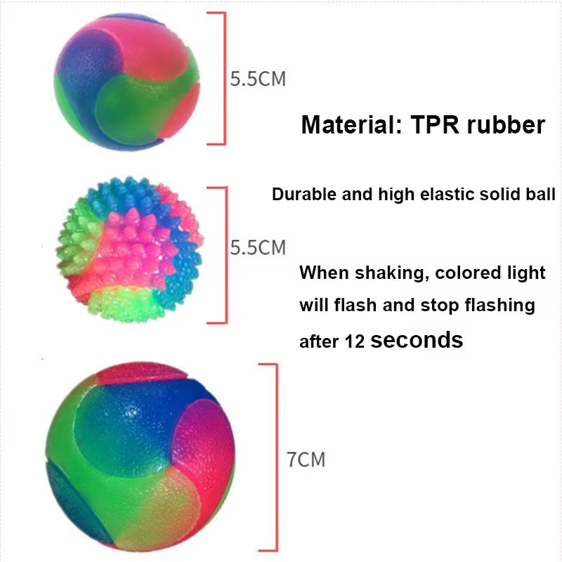 Dogs Glowing Elastic Ball For Training