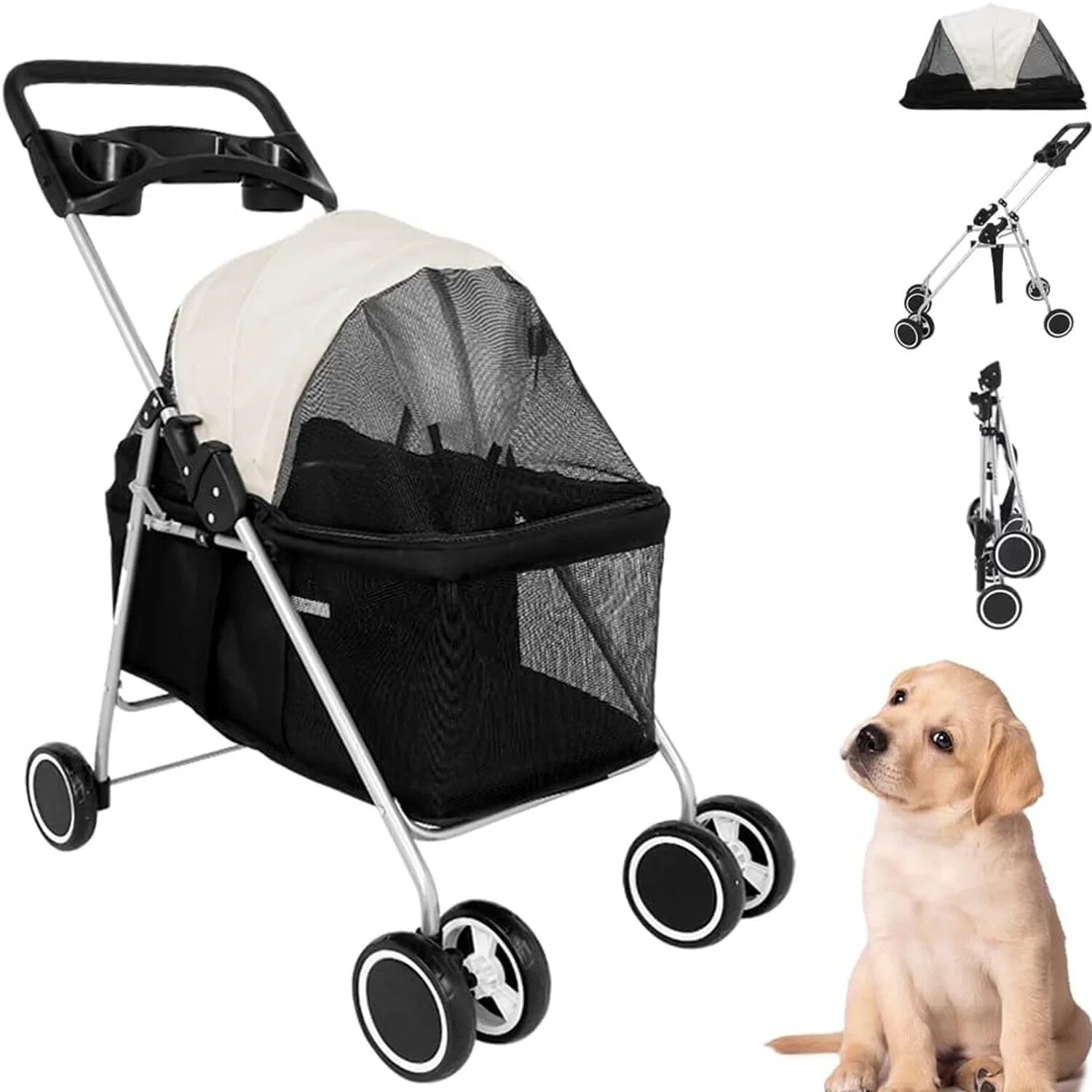 Dog Strollers Baby Stroller Pet Stroller Cat Carrier Pushchair Prams Dog Prams
