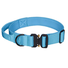 Tactical Dog Collar with Control Handle - Heavy Duty Nylon Military Dog Collar - Adjustable Large Dog Collar with Quick-Release Metal Buckle