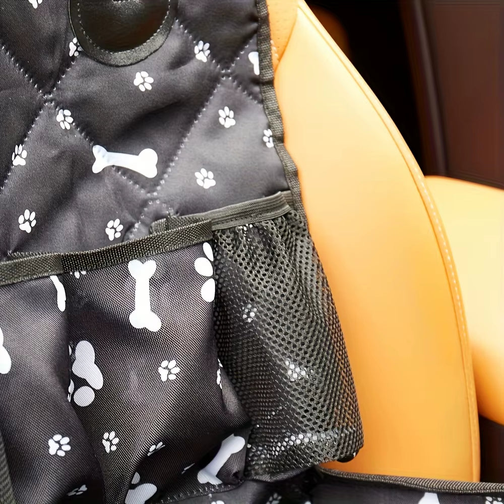 Pet Travel Safety Car Seat for Dogs, Comfortable and Easy-to-Clean Car Mat, Black
