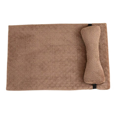 Warm Calming Dog Bed with Pillow Fluffy Plush Dog Mat for Dog with Removable Winter Cover for Large Medium Small Dogs and Cats