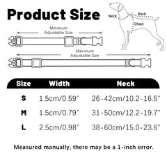 Classic Heavy-Duty Adjustable Dog Collar with Quick-Release Metal Buckle - Durable Everyday Pet Neckband for Medium Breed Dogs