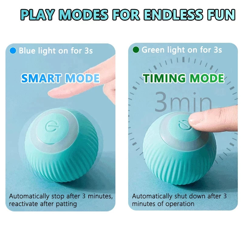 Interactive Automatic Rolling Cat Toy - Smart Electronic Ball for Indoor Play