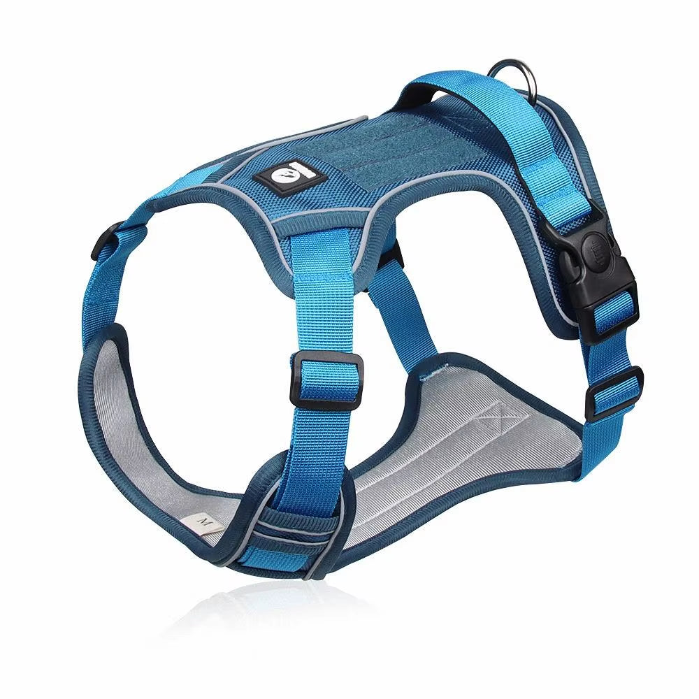 Dog Harnesses Pet Collar Labrador Army Reflective Adjustable Harness Oxford Cloth Vest Training Hound Walk Medium Large Dog
