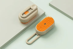 Electric scalp massager connected to a power bank, featuring 84 soft rounded massage teeth and a USB charging port for gentle, skin‑safe head massage.