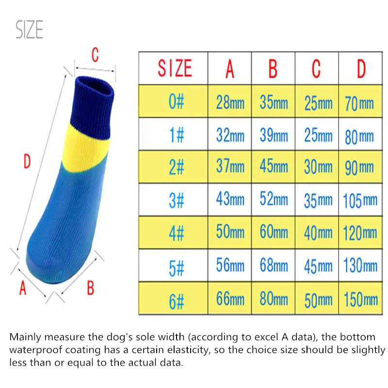 Dog Waterproof Rain Socks