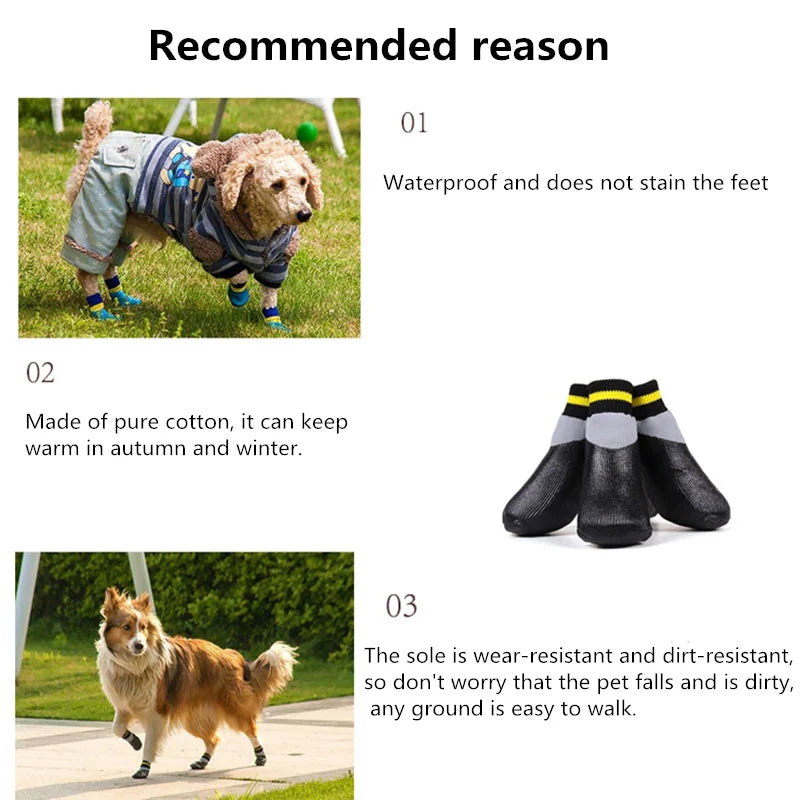 Dog Waterproof Rain Socks