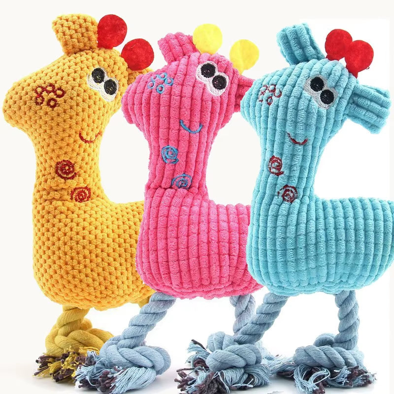 New Interactive Dogs Plush Toy Indoor Chewy Resistant