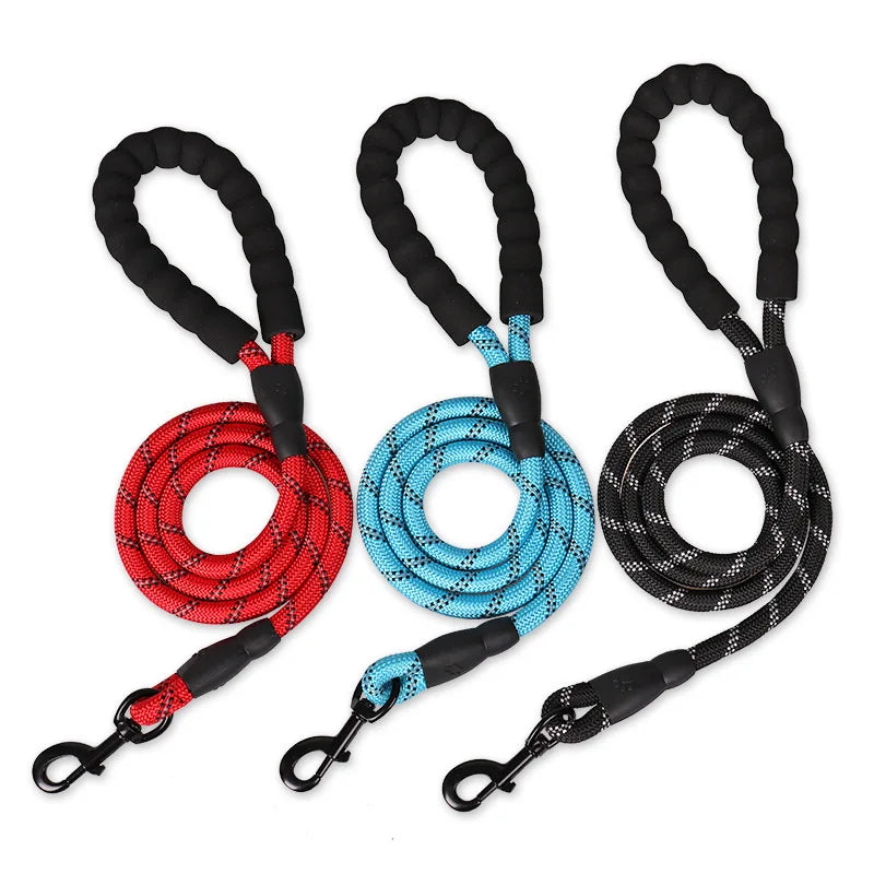 150/200/300Cm Strong Dog Leash Pet Leashes Reflective Leash for Small Medium Large Dog Leash Drag Pull Tow Golden Retriever