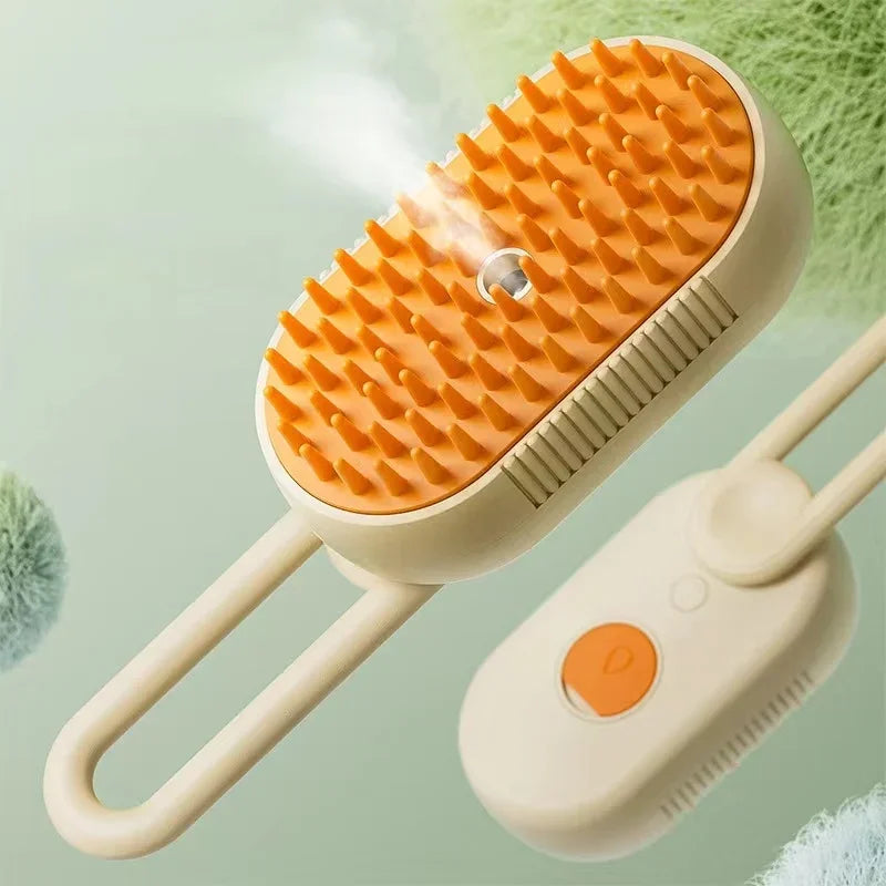 3-In-1 Dog Hair Brush Cat Hair Brush Electric Pet Cleaning Brush Steam Spray Brush Massage Hair Removal Comb Pet Accessories