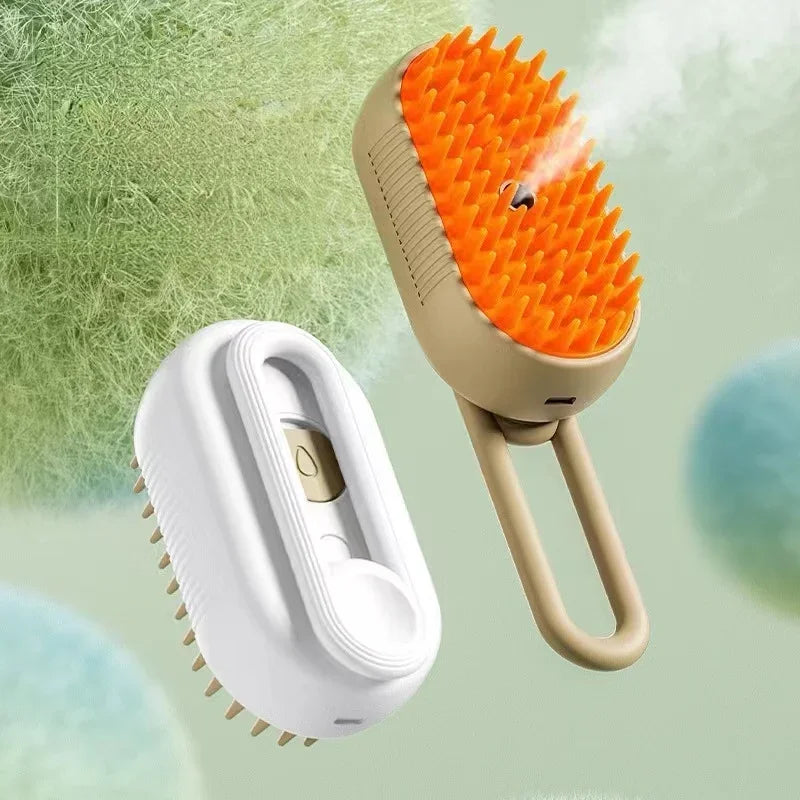 3-In-1 Dog Hair Brush Cat Hair Brush Electric Pet Cleaning Brush Steam Spray Brush Massage Hair Removal Comb Pet Accessories