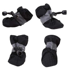 New 4Pcs Pet Dog Shoes Anti-Slip Rain Snow Boot Thick Warm for Small Cats Dogs Puppy Dog Socks Booties