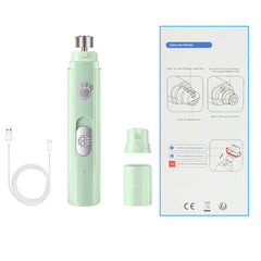 Electric Pets Nail Grinder Pet Nail Clipper Painless with Polisher Wheel