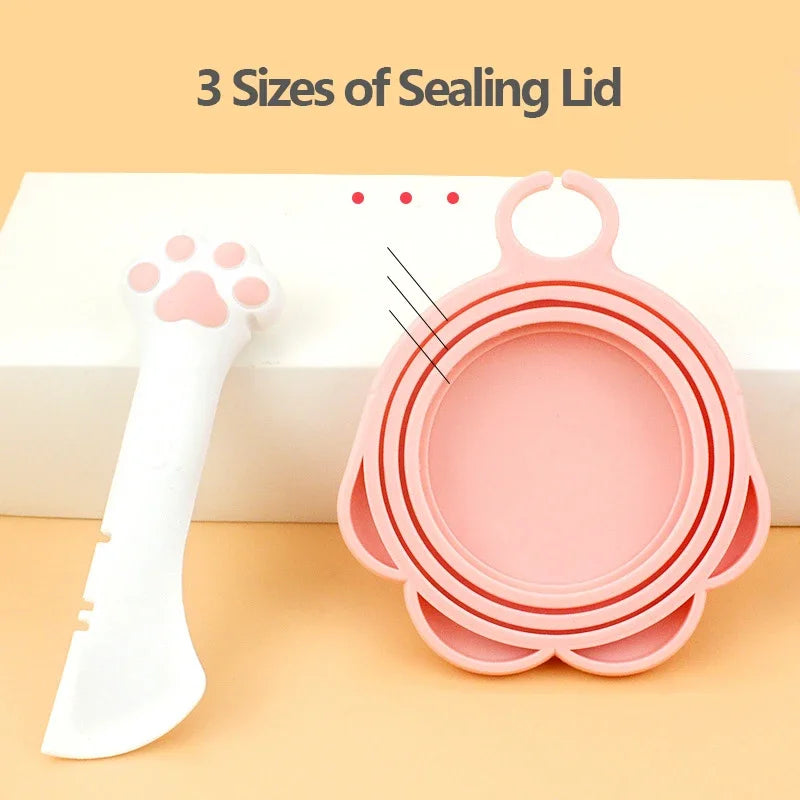 Cat Paw Design Can Opener And Lid