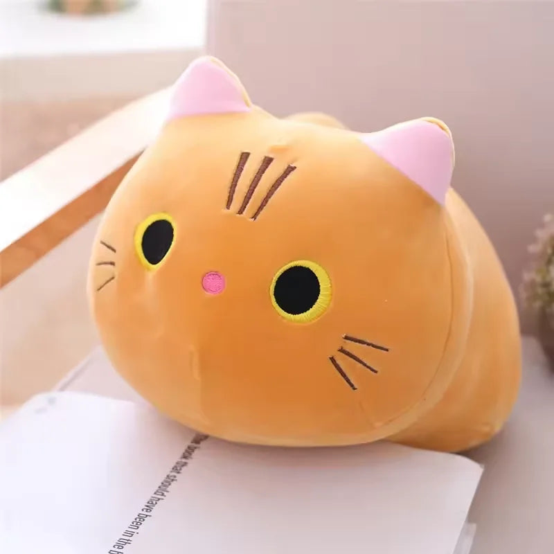 25-50CM Lovely Cute Cat Stuffed Plush Toy Cartoon Cat Children'S Sleeping Doll Christmas Kawaii Cat Decoration Gifts