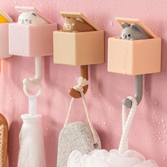 Cute Cat Hook Bathroom Hangers