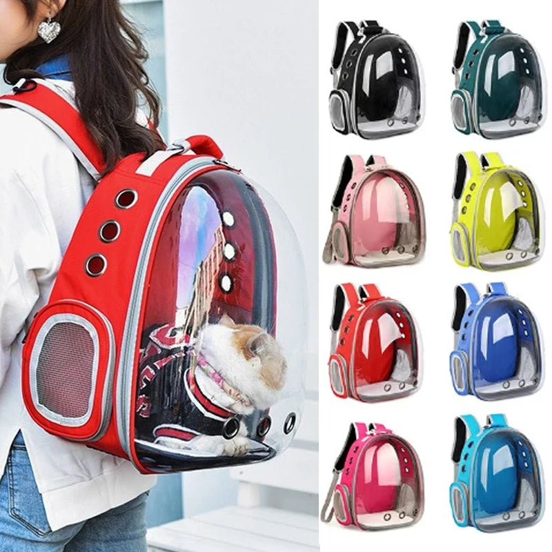 Pet-carrying Transparent Capsule Backpack
