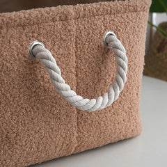 Plush Cute Pet Toys Cothes Storage Basket Dog Rectangle Bin Box Stuff Sundries Organize Baskets Case Home Tool