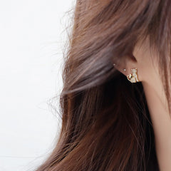 Sparkly Stud Cute Kitty Earrings