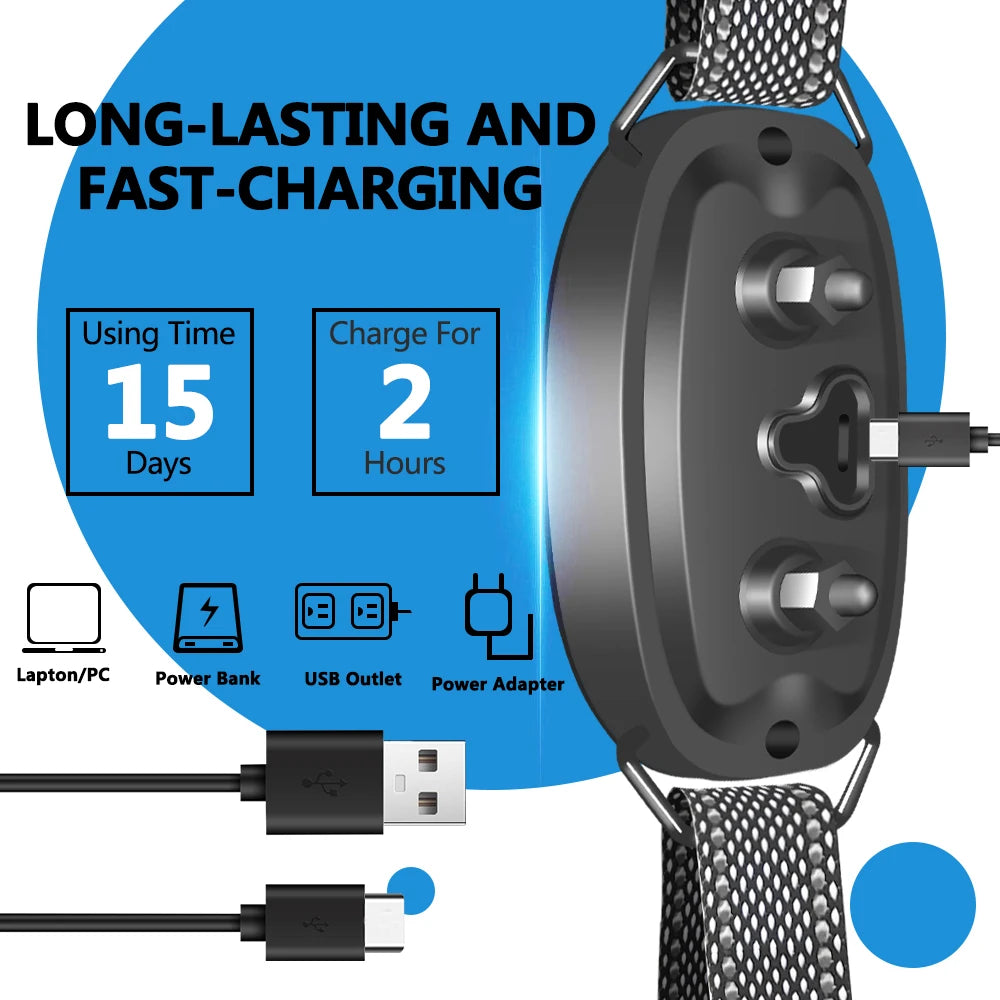 2024 New Smart Dog Bark Collar,Rechargeable Smart Barking Collar, anti Bark Training Collar Adjustable Sensitivity