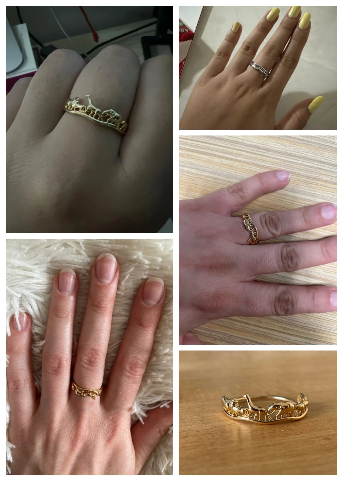 Beautiful Adjustable Cat Body Ring