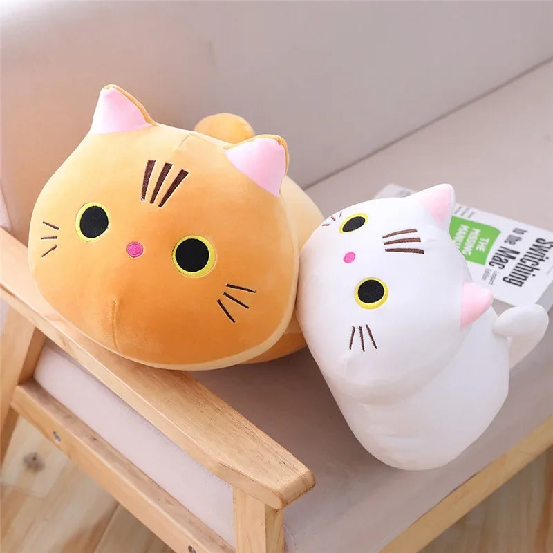25-50CM Lovely Cute Cat Stuffed Plush Toy Cartoon Cat Children'S Sleeping Doll Christmas Kawaii Cat Decoration Gifts