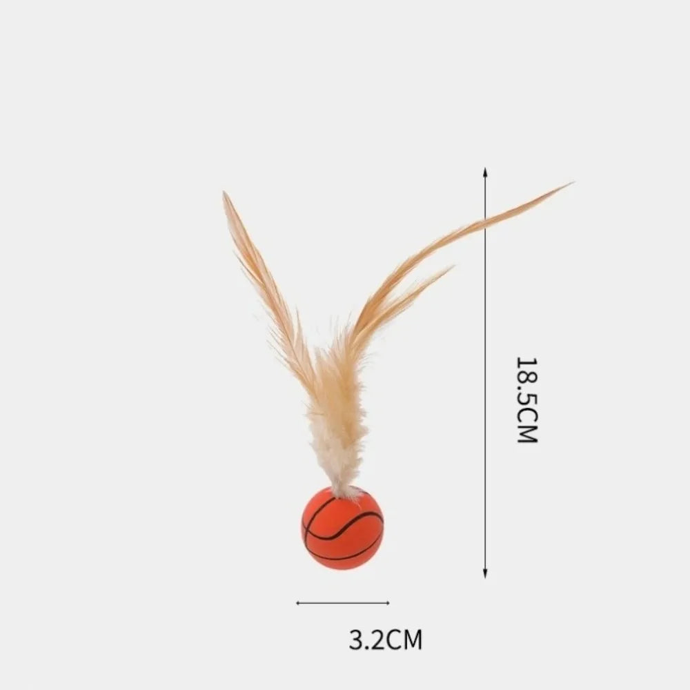 Funny Silicone Cat Toy Balls Durable Easy to Use Indoor Rolling Magic Ball Small Cat Teasing Stick