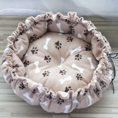 2-in-1 Adjustable Pumpkin Pet Bed – Ultra-Soft Cloud Fleece Nest & Flat Mat