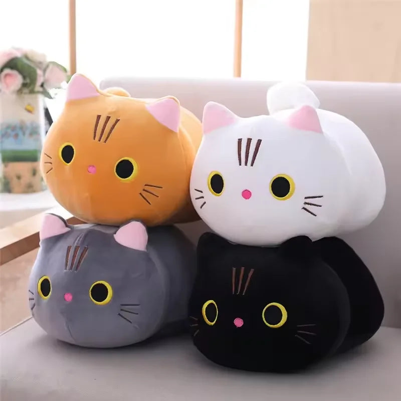 25-50CM Lovely Cute Cat Stuffed Plush Toy Cartoon Cat Children'S Sleeping Doll Christmas Kawaii Cat Decoration Gifts