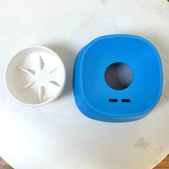 3/4 Cup Dog Licking Bowl with Rotating Ball - Leak-Proof Slow Feeder for Yogurt & Bone Broth