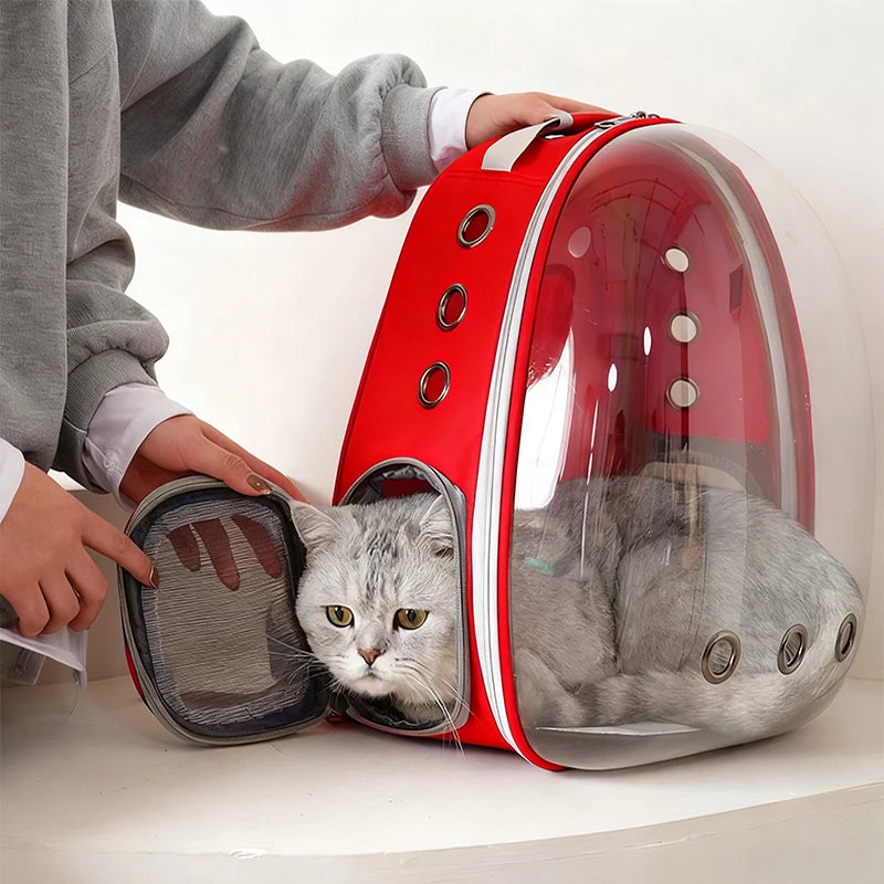 Pet-carrying Transparent Capsule Backpack