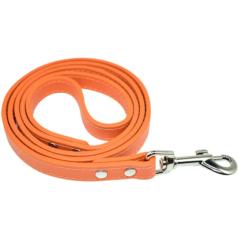 Leather Dog Leash Pet Dogs Leashes 16 Colors Solid Dog Training Leashes for Large Medium Small Dogs Lead Rope Puppy Dog Supplies
