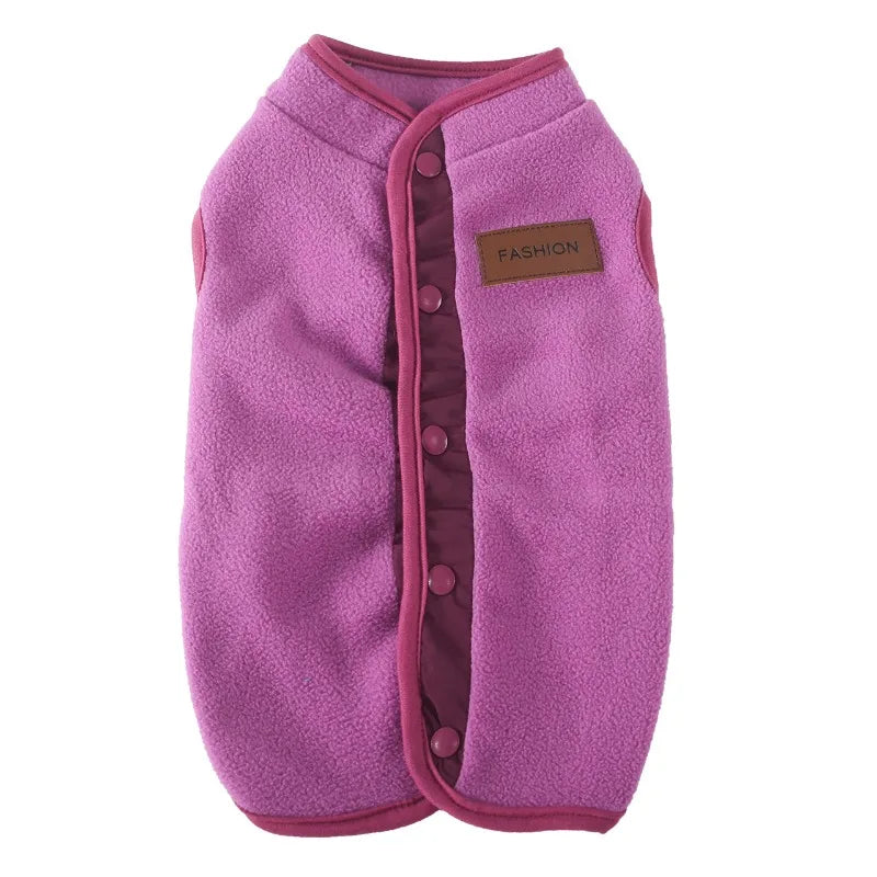 Cozy Fleece Winter Vest: Premium Cotton Button-Up Jacket for All Sizes
