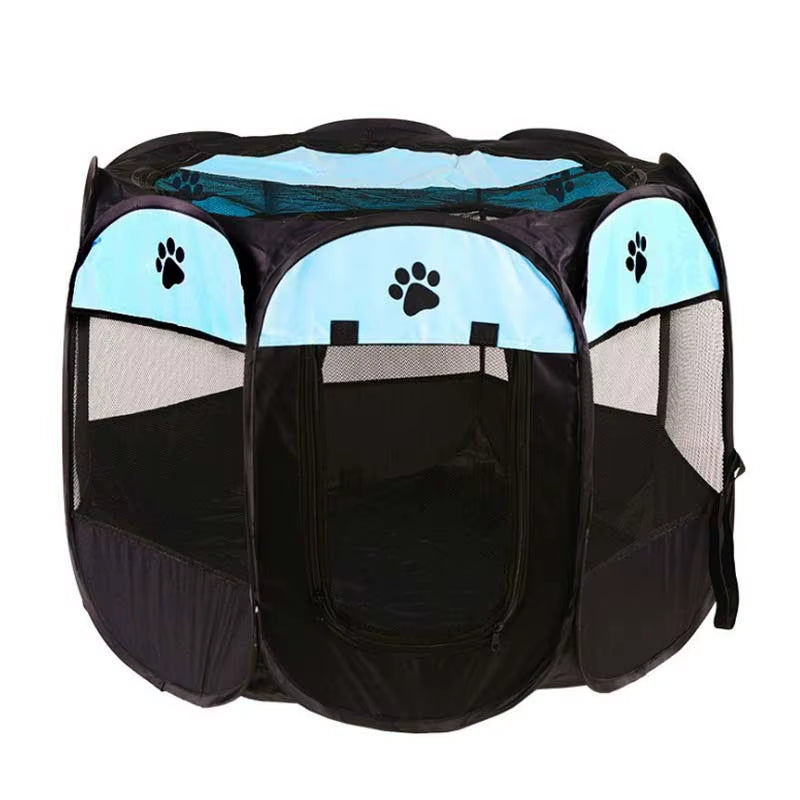 74*74*43Cm Portable Folding Pet Tent Dog House Octagonal Cage for Cat Tent Playpen Puppy Kennel Fence Outdoor Dogs House